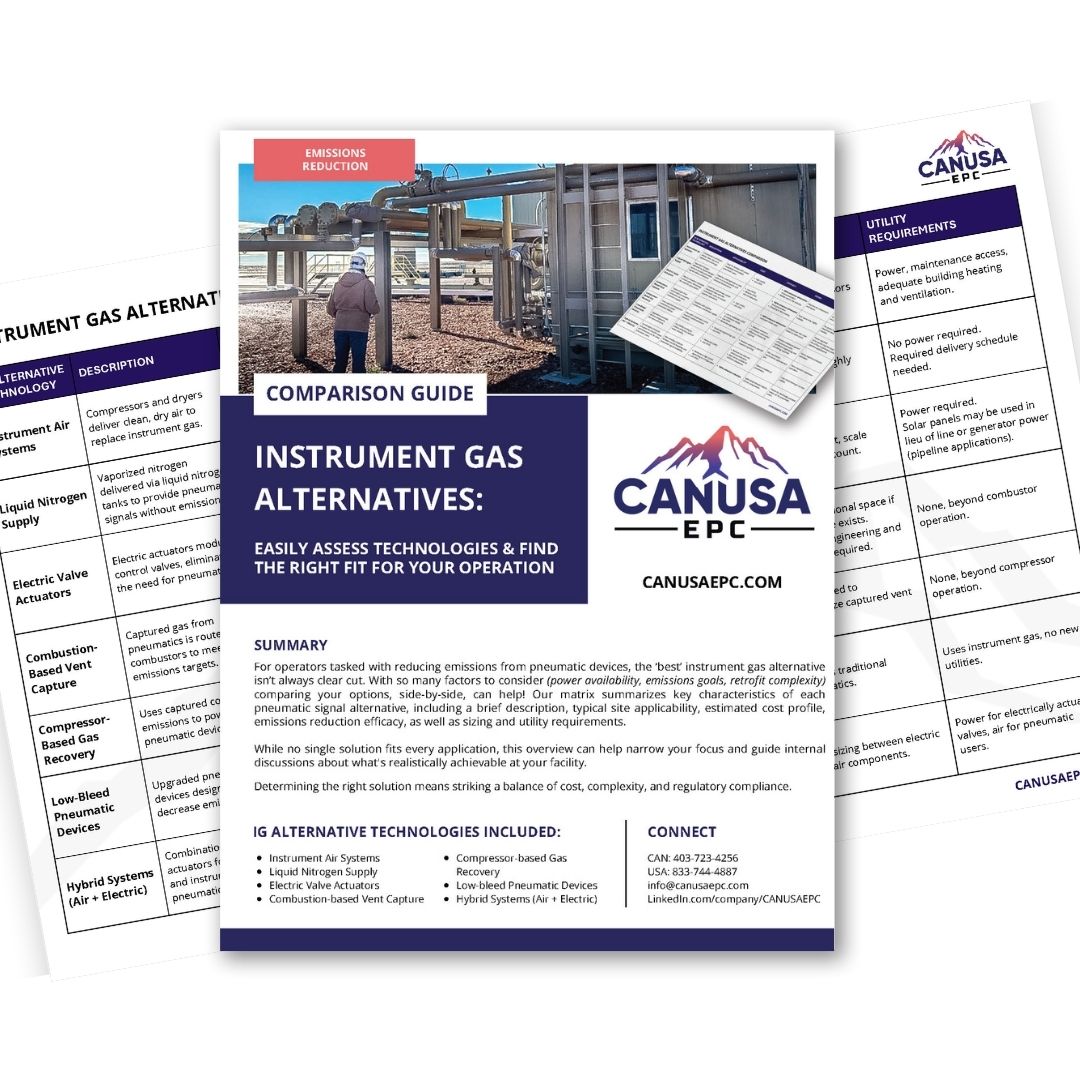 Front cover of Instrument Gas Alternatives Comparison Guide